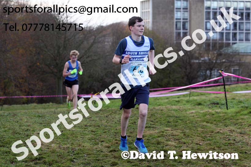 Mens under-17s 2017 Start Fitness North Eastern Harrier League, Aykley Heads, Durham. Photo:  David T. Hewitson/Sports for All Pics